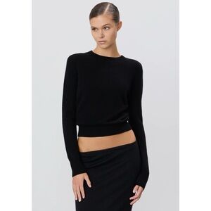 Eterne Francis Cashmere Crewneck Sweater Black M/L